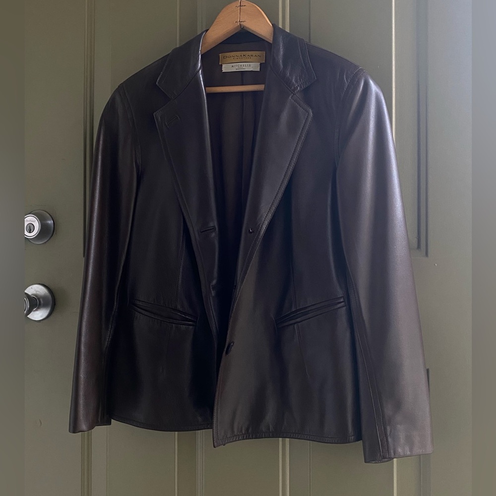 Vintage Donna Karan Signature Lamb Jacket.